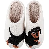 CATLJXL Cute Animal Slippers for Women Man Cartoon Animal Slippers for Woman Fuzzy Memory Foam Winter Warm Fluffy Shoes