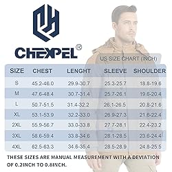 CHEXPEL Outdoor Jacket for Men Windproof Thermal
