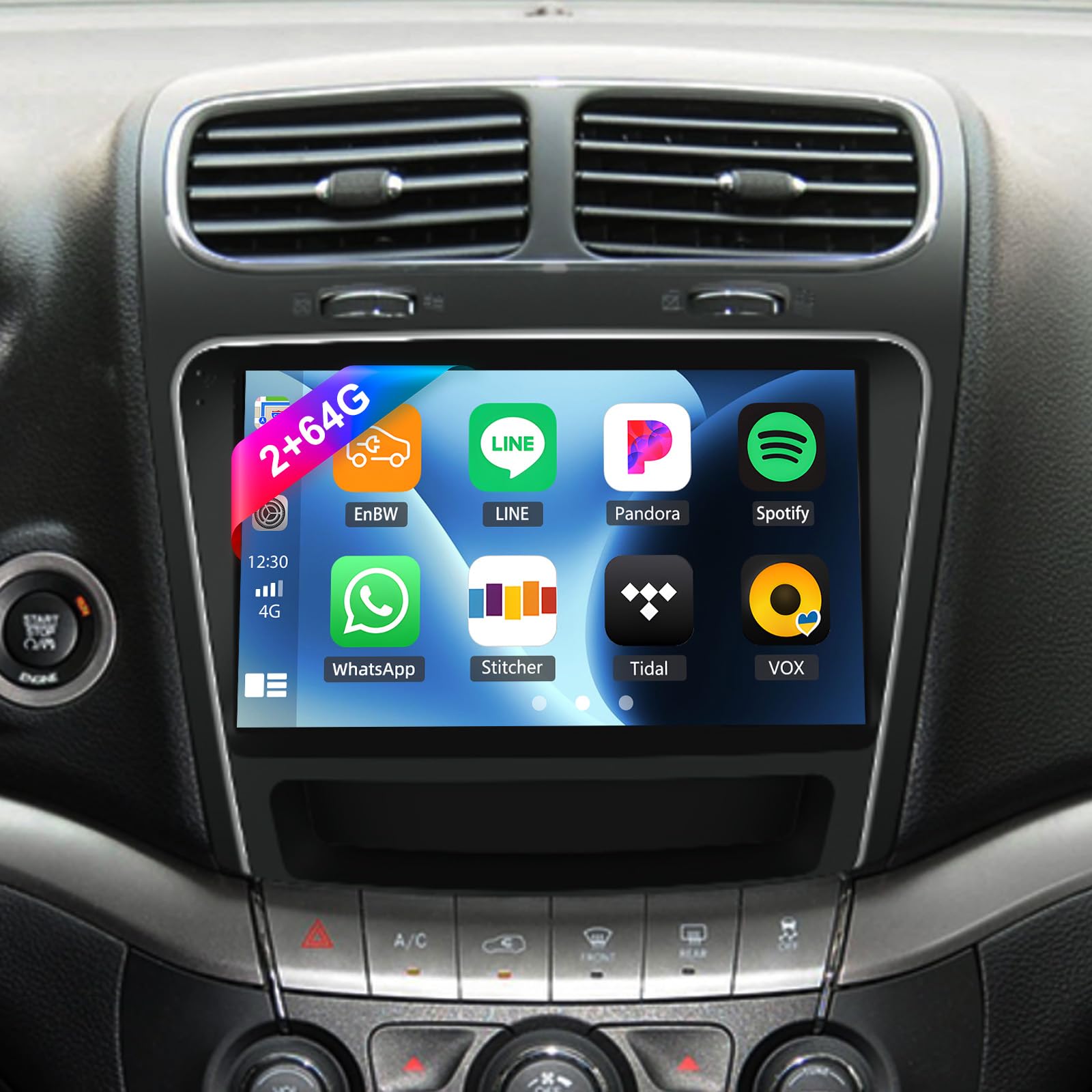 Photo 1 of [2+64G] AMprime Android 13 Car Stereo for Dodge Journey 2011-2019 with Wireless Carplay&Android Auto,9 Inch Touch Screen Car Radio with Bluetooth FM/RDS Radio HiFi EQ WiFi GPS SWC+Backup Camera