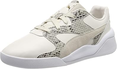 pink pumas with gold writing