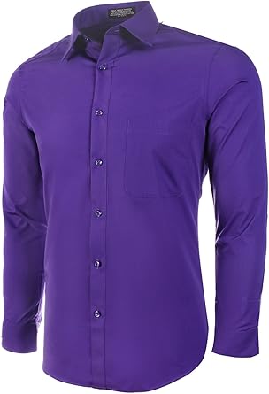 lavender slim fit dress shirt