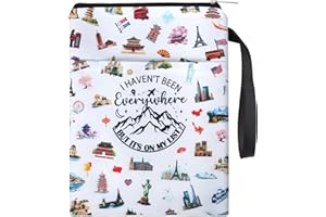 VeloKomo Travel Book Sleeve Pouch - Waterproof Books Cover Protector with Zipper and Handle Portable Bookish Accessories for Kindle New Year Birthday Gifts for Reading Lover Women Teacher Student