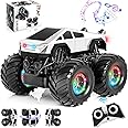 Remote Control Car, 1:18 Monster Truck Toys for Boys, 360° Rotating RC Trucks, 4WD RC Stunt Cars with Light and Music, 2.4 GH