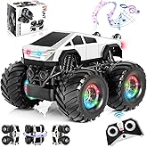 Remote Control Car, 1:18 Monster Truck Toys for Boys, 360° Rotating RC Trucks, 4WD RC Stunt Cars with Light and Music, 2.4 GH