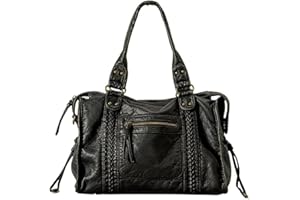 FASHION MODERN WORLDLYDA Worldlyda Crossbody Bags for Women Large Tote Soft Leather Purses Washed Y2K Hobo Vintage Handbag Shoulder City Bag