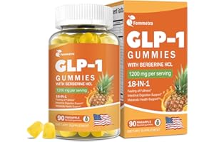 Femmetra GLP-1 Support Gummies – Supports GLP-1 & AMPK Activation with Berberine HCl, Akkermansia, Probiotics, Magnesium, Turmeric & Milk Thistle – Digestive, Gut, Energy & Metabolic Health – 30 Days