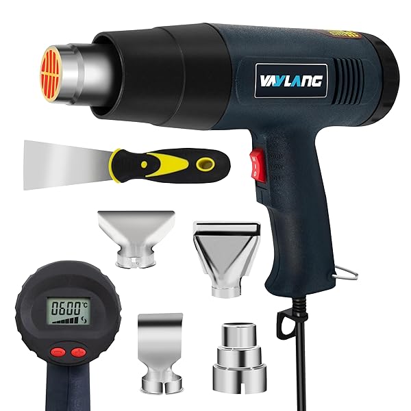 HEAT GUN 1800W 122℉-1202℉（50℃- 650℃）FAST HEATING HEAVY DUTY...