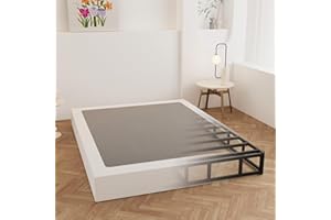 Maenizi 9 Inch Box Spring for Queen Bed, Heavy Duty Metal Box Spring Bed Base with Fabric Cover, Mattress Foundation, Easy Assembly, Noise Free, Black