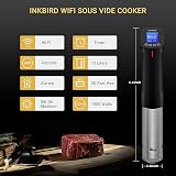 Inkbird ISV-100W Sous Vide WiFi Cooker 1000W with Touch Control view 3