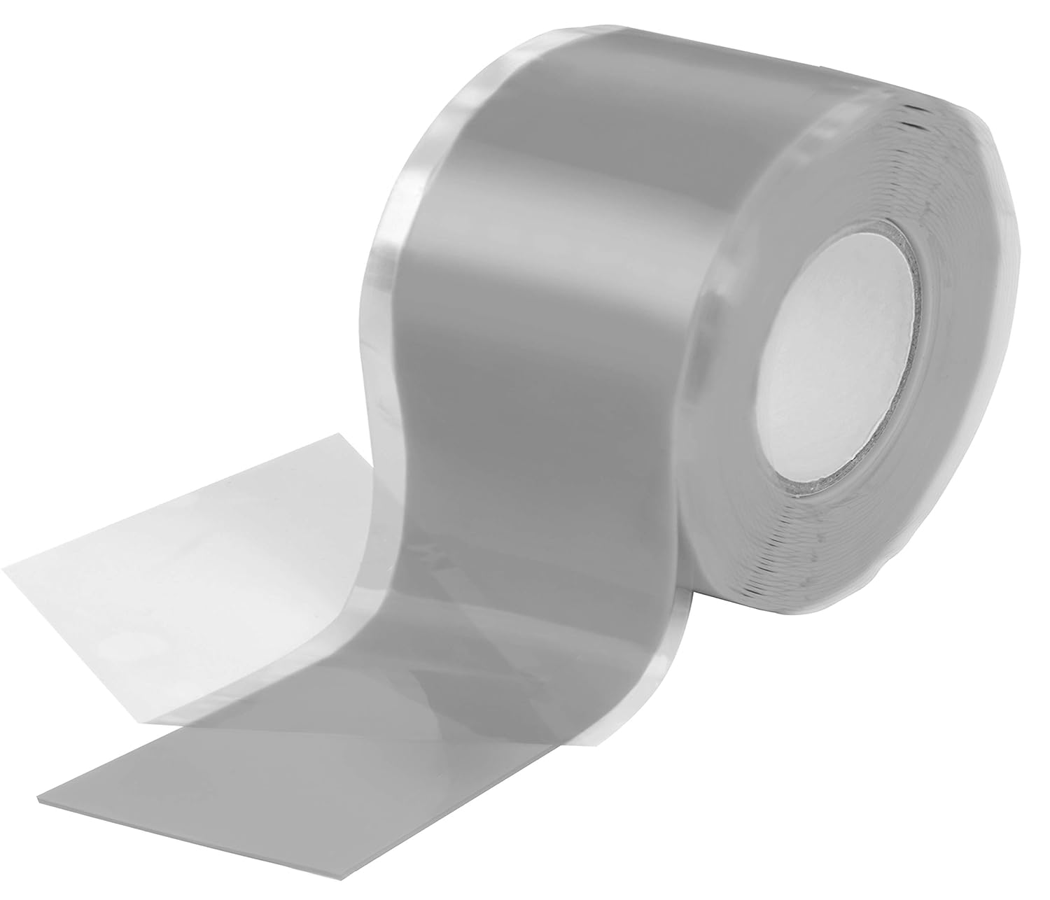 POPPSTAR Self-Fusing Silicone Band, Silicone Tape, 3m x 38mm, Sealing & Insulating Strip (water-tight, air-tight), grey, 1 Roll