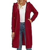 Zeagoo Women's Zip Up Hoodies Oversized Fleece Long Tunic Sweatshirts Casual Long Sleeve 2026 Fall Hoodie Jacket Coat