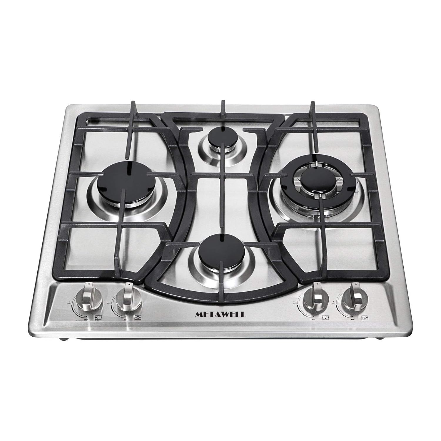 Amazon Com 23 Curve Stainless Steel 4 Burners Ng Lpg Gas Hob