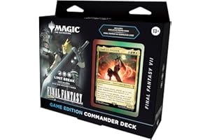 Magic: The Gathering Final Fantasy VII Commander Deck - Game Edition (Limit Break Commander Deck, Exclusive Promo Card, Final Fantasy VII Video Game Download Code, and Accessories)
