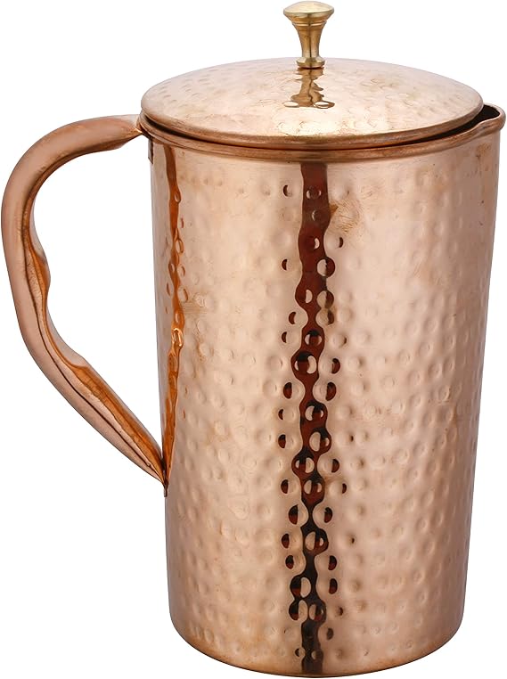 Buy Crockery wala and company Pure Copper Water jug Pitcher, 2100 ml