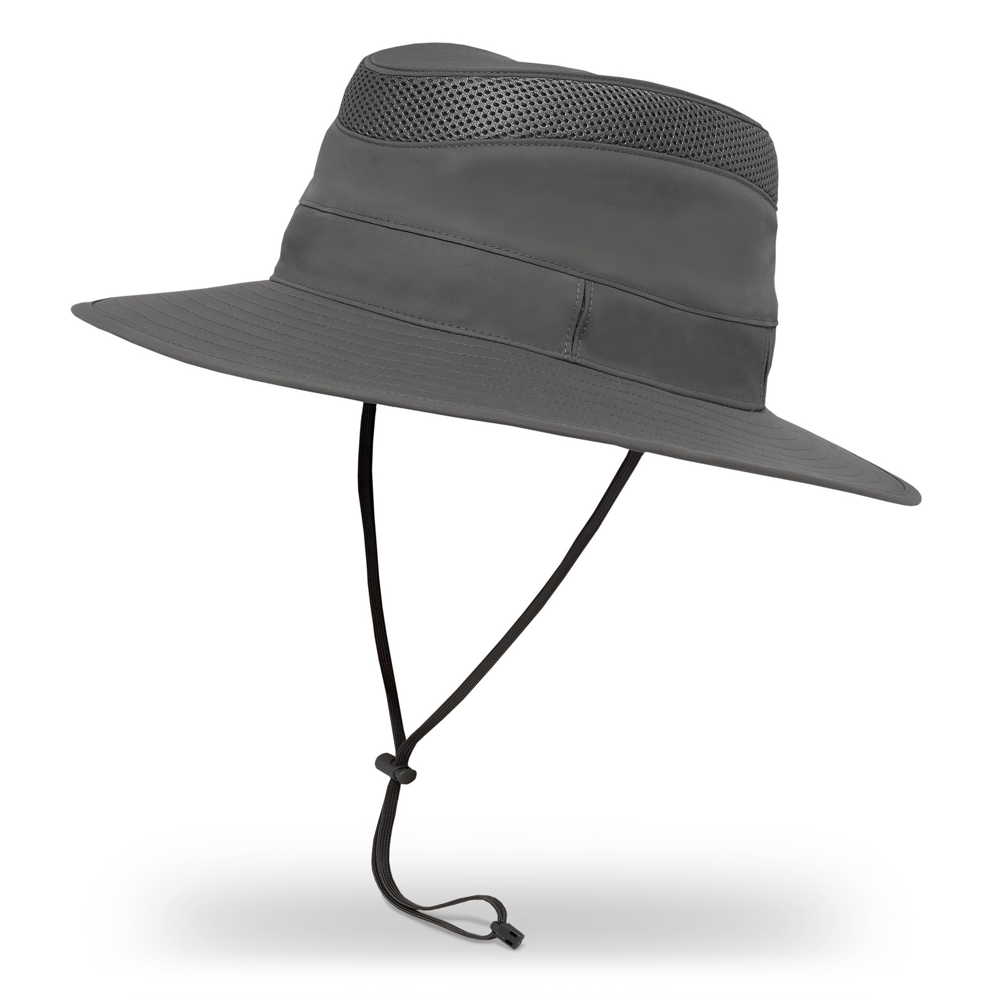 Sunday Afternoons Charter Hat, Sun Hats for Men, Women, UPF 50+ Protection, Safari Hat with Ventilation, Water Repellent Fishing Hat, Chin Strap, Packable, Charcoal, Medium Image
