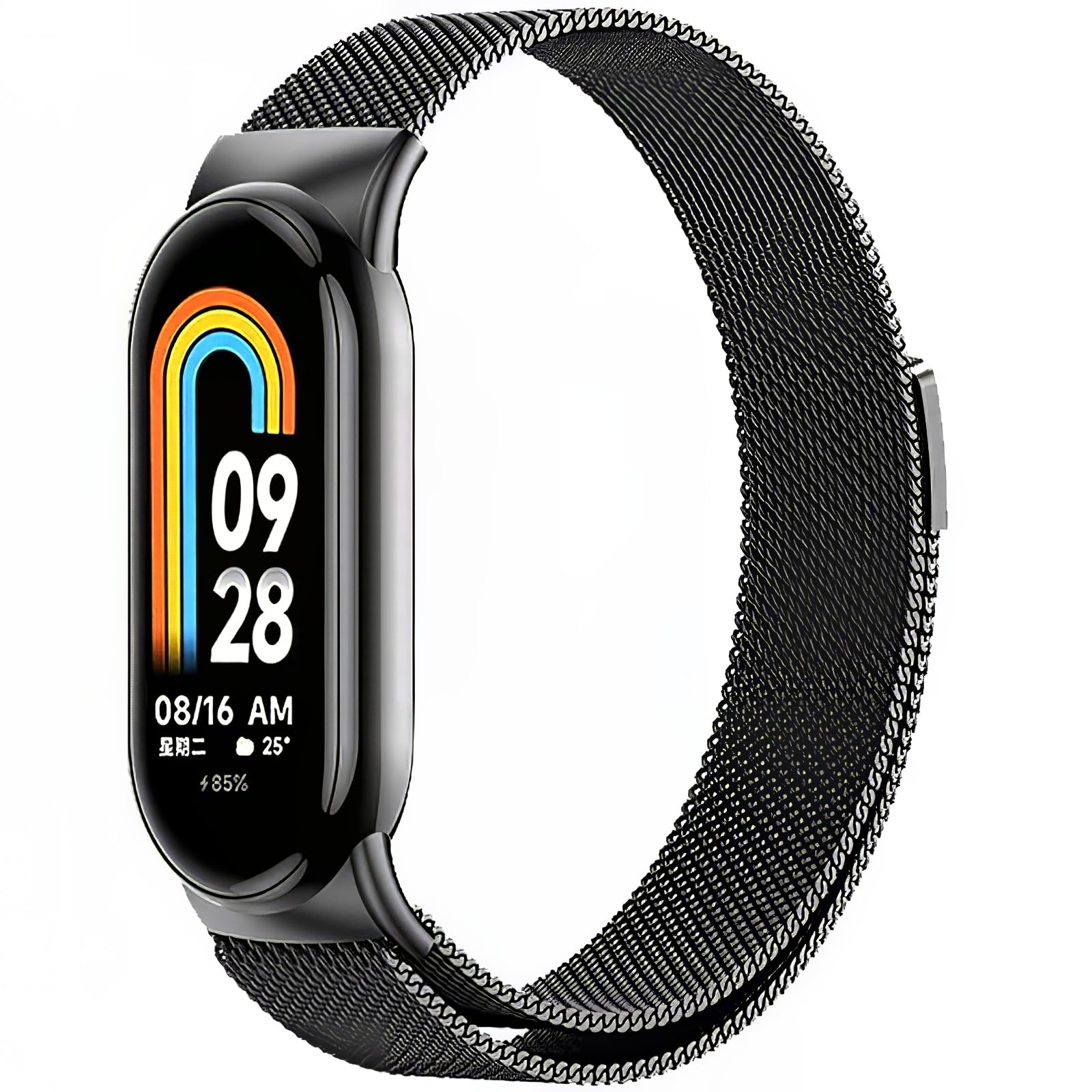 Harikiri Magnetic Straps Compatible with Xiaomi Mi Band 9/8,Metal Replacement Strap for Women and Men