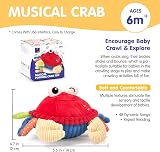hahaland Sensory Toys Musical Crawling Crab Toy 6-12 Months view 5
