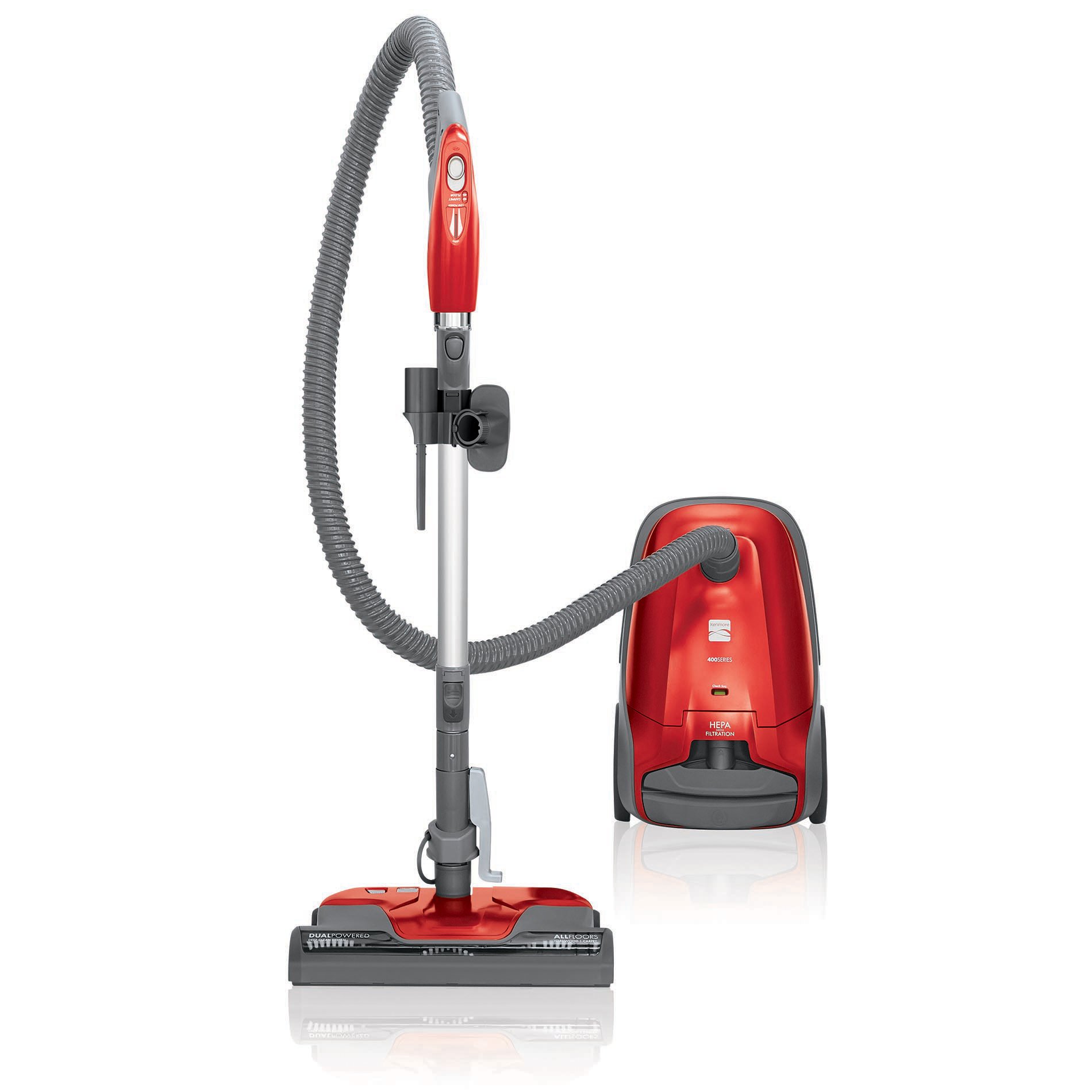 Kenmore 81414 400 Series Bagged Canister Vacuum Cleaner In Red eBay