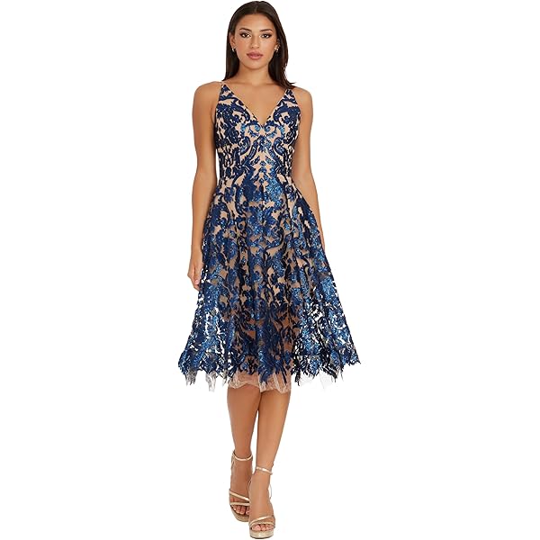 Amazon.com: Dress the Population Women's Marilyn Sleeveless