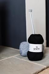 KORBOND Yarn Black Double Knit Acrylic Wool 2 x 100g DK Crochet Knitting view 3