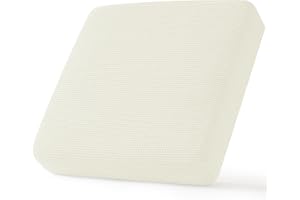 CHUN YI Stretch Chair Couch Cushion Cover Suitable for Armchair, Sofa Seat Slipcover with Spandex Jacquard Fabric(Small,Ivory White/Cream)