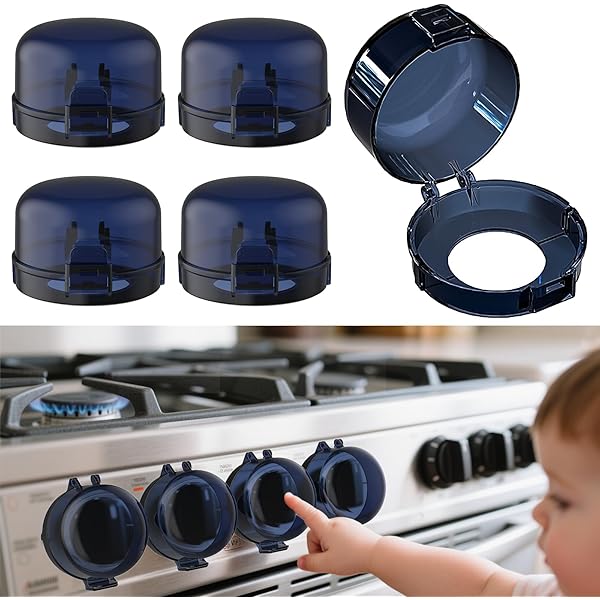 Gas Stove Knob Safety Covers Child Proof Stove Covers, Non-Universal
