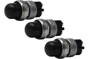 FASTRONIX SOLUTIONS Fastronix 3 Pack Heavy Duty Push Button Momentary Start Switch (Neoprene Cap)