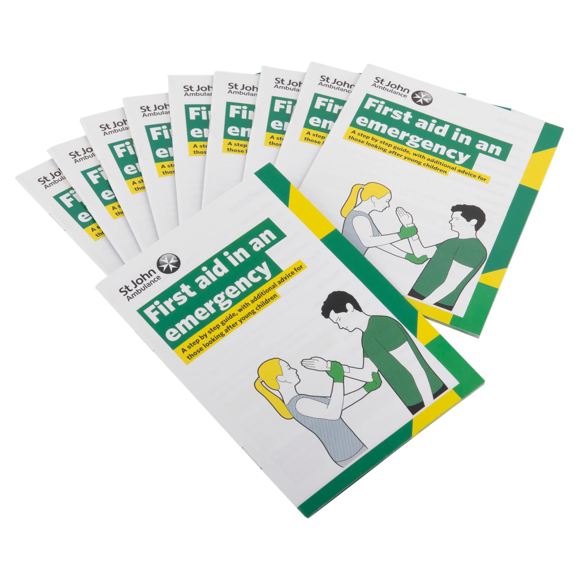 St John Ambulance First Aid in an emergency Booklet Quantity 10 Refill