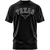 Thread and Ink Texas Mens T-Shirt, Unisex Texas Longhorn Logo Shirt, Gameday Football Crewneck Top