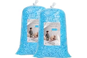 Garifon Bean Bag Filler, 10lbs Shredded Memory Foam Filling, Bean Bag Chair Filling Stuffing, Bean Bag Refill Insert, Punching Bag Filler, Pillow Filler Stuffing for Stuffed Animals/Couch/Dog Bed/Coop