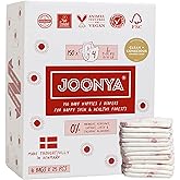 Joonya Baby Diapers, Size 4 L (15-31 lb) - 6 Bags of 25 (150) - Non Toxic, Eco-Friendly, High Absorbency, Overnight Use, Ultra Slim & Soft - Made in Denmark