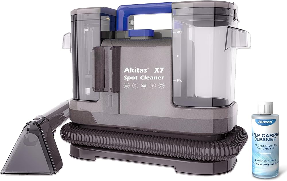 Akitas X7 Spot Cleaner 600W Portable Carpet Upholstery Cleaner Dual Tanks