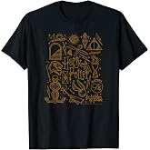 Harry Potter Deathly Hallows 2 Icon Collage Poster T-Shirt