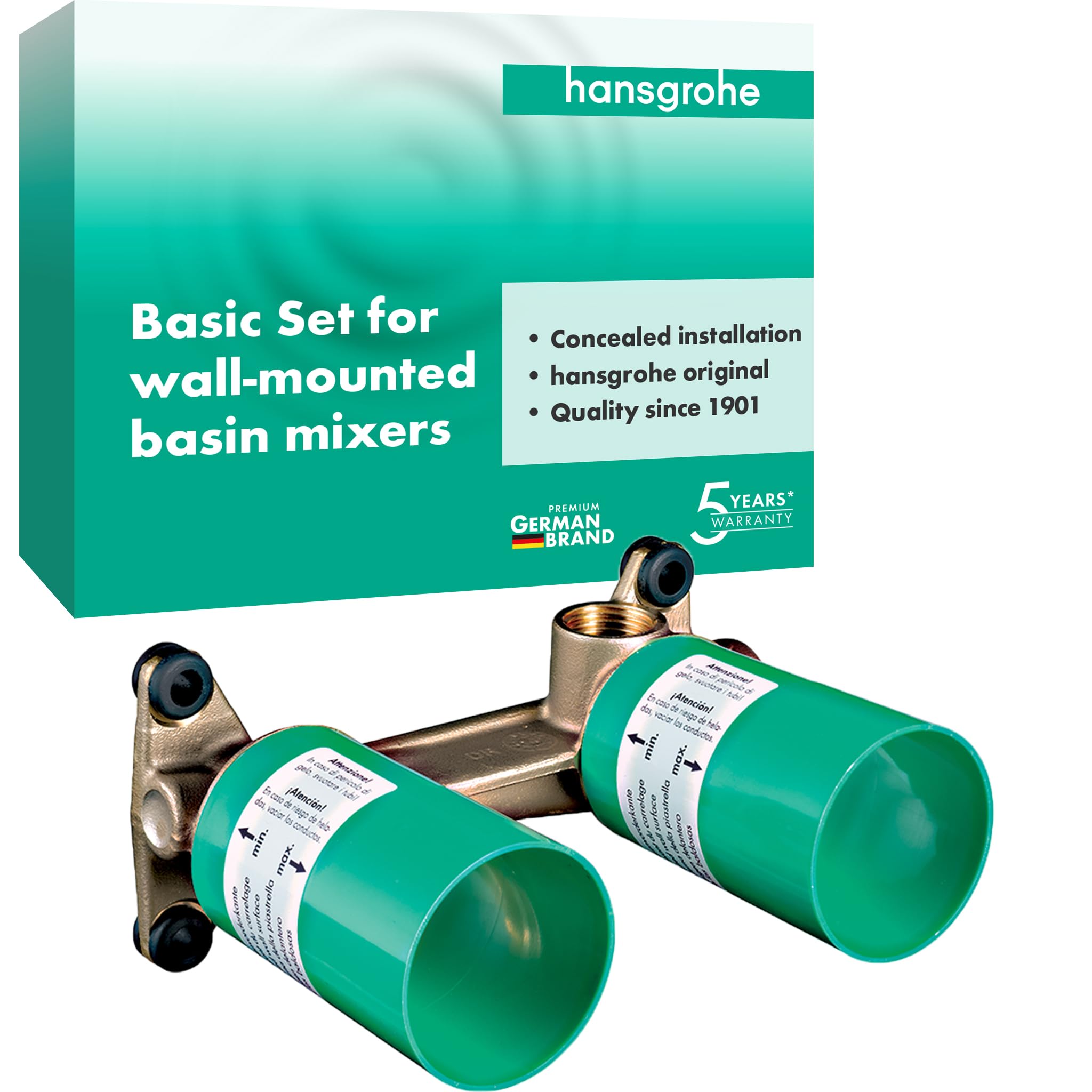 hansgrohe basic set for single lever basin mixers for concealed installation wall-mounted, 13622180