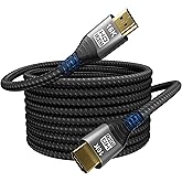 MOPOCHG 16K 10K 8K HDMI 2.2 Cable 6.6FT, 96Gbps Ultra High Speed HDMI Braided Cord, Support 16K@30Hz 8K@60Hz 4K@120Hz HDCP 2.2&2.3, Dynamic HDR,eARC,DTS:X, for Roku TV/HDTV/PS5/Xbox/Blu-ray