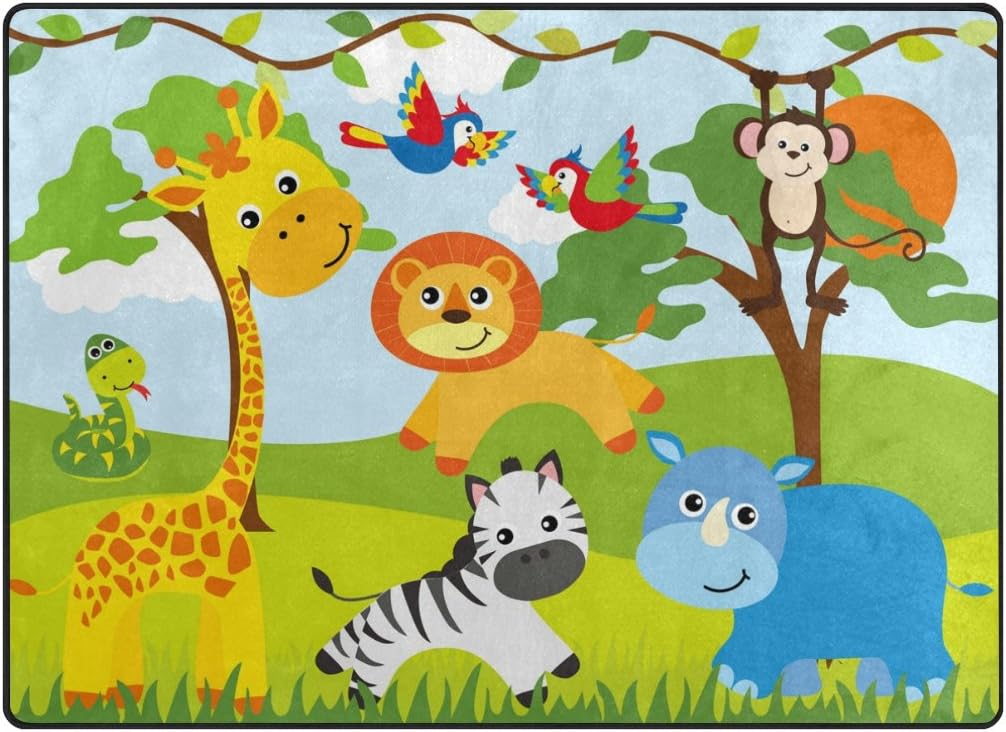 jungle theme play mat