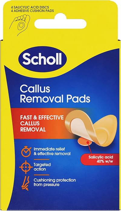 Dr. Scholl's Callus Remover Pads with 4 Salicylic Discs and Cushions