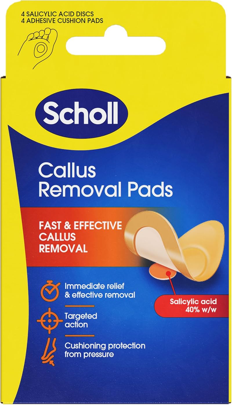 Dr. Scholl's Callus Remover Pads with 4 Salicylic Discs and Cushions