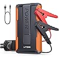 UTRAI Car Battery Jump Starter Portable, 2500A Jump Starter Battery Pack (Up to 7.5L Gas & 5.5L Diesel Engines), 12V Jump Box, Battery Booster Jump Start Power Bank with Jumper Cable, LED Flashlight