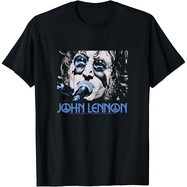Amazon.com: John Lennon Unisex T-Shirt: New York City B&W - X