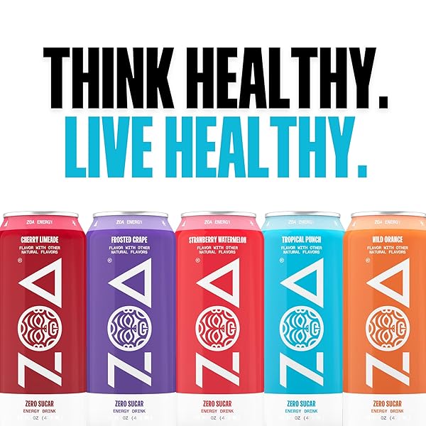 ZOA ZERO SUGAR ENERGY DRINKS, FROSTED GRAPE – SUGAR FREE WITH ELECTROLYTES, HEALTHY VITAMIN C, AMINO ACIDS, ESSENTIAL B-VITAMINS, AND CAFFEINE FROM GREEN TEA – 16 FL OZ (12-PACK)