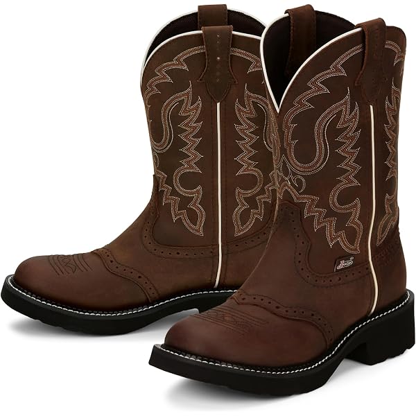 Circle G Women's Embroidery Distressed Snip Toe Cowgirl Boot At Tractor...