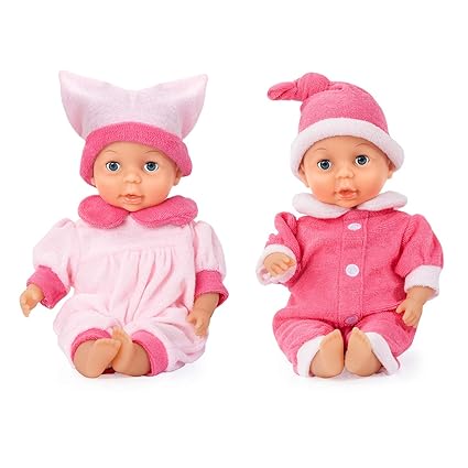 Bayer Design 92802 - Babypuppe mit Schlafaugen My first Baby 28 cm rosa in 2 Farben