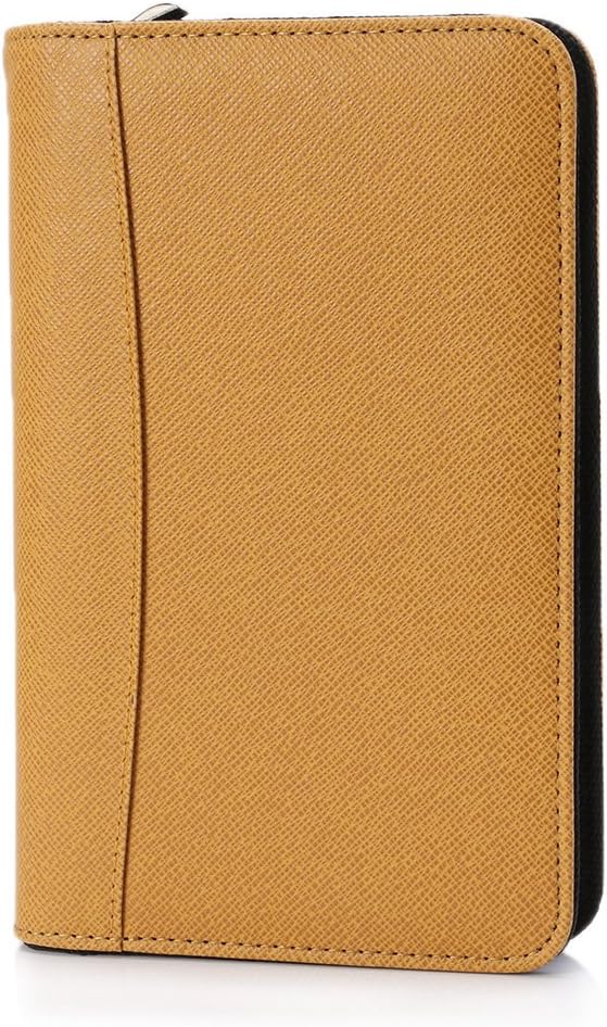 shyln Meeting Book PU Leather Cover A6 Zipper Notebook Loose-Leaf Business Notepad with Calculator BL good quanlity