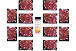 Nebraska Star Beef Prestige Steaks - 12 Pack with Signature Seasoning (12-10oz Sirloins)