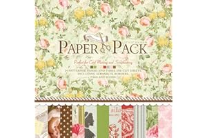 Huralona Vintage Scrapbooking Paper Pad 12”x12” 27 sheets Decorative Origami Scrapbook Paper Pack Journaling Paper Supplies Patterned Cardstock for Craft Gift Wrapping Photo Album (PS011, 12" x 12")