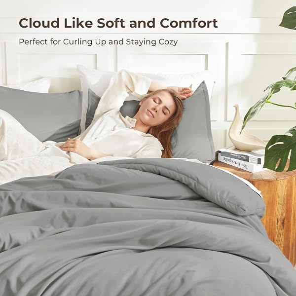 LITANIKA COMFORTERS MEDIUM GRAY SUPER KING PLUS SIZE, 3 PIECES LIGHTWEIGHT SOLID BEDDING SET & COLLECTIONS, ALL SEASON FLUFFY BED SET (128X120IN COMFORTER & 2 PILLOWCASES)