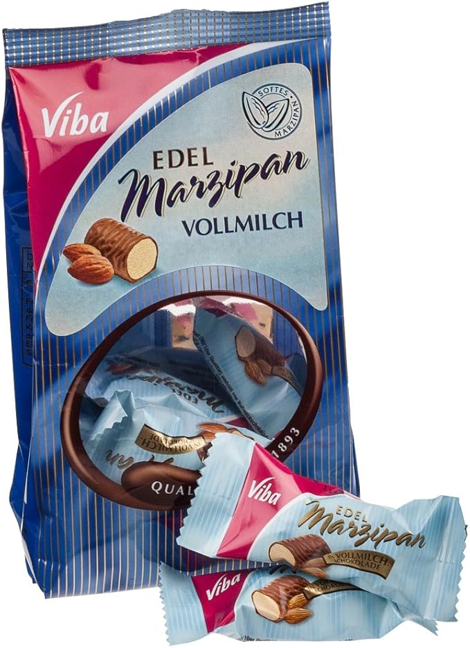Amazon Viba ヴィバ ミルクチョコレート マジパン ミニ 125グラムパック ドイツ Viba チョコレート菓子 通販