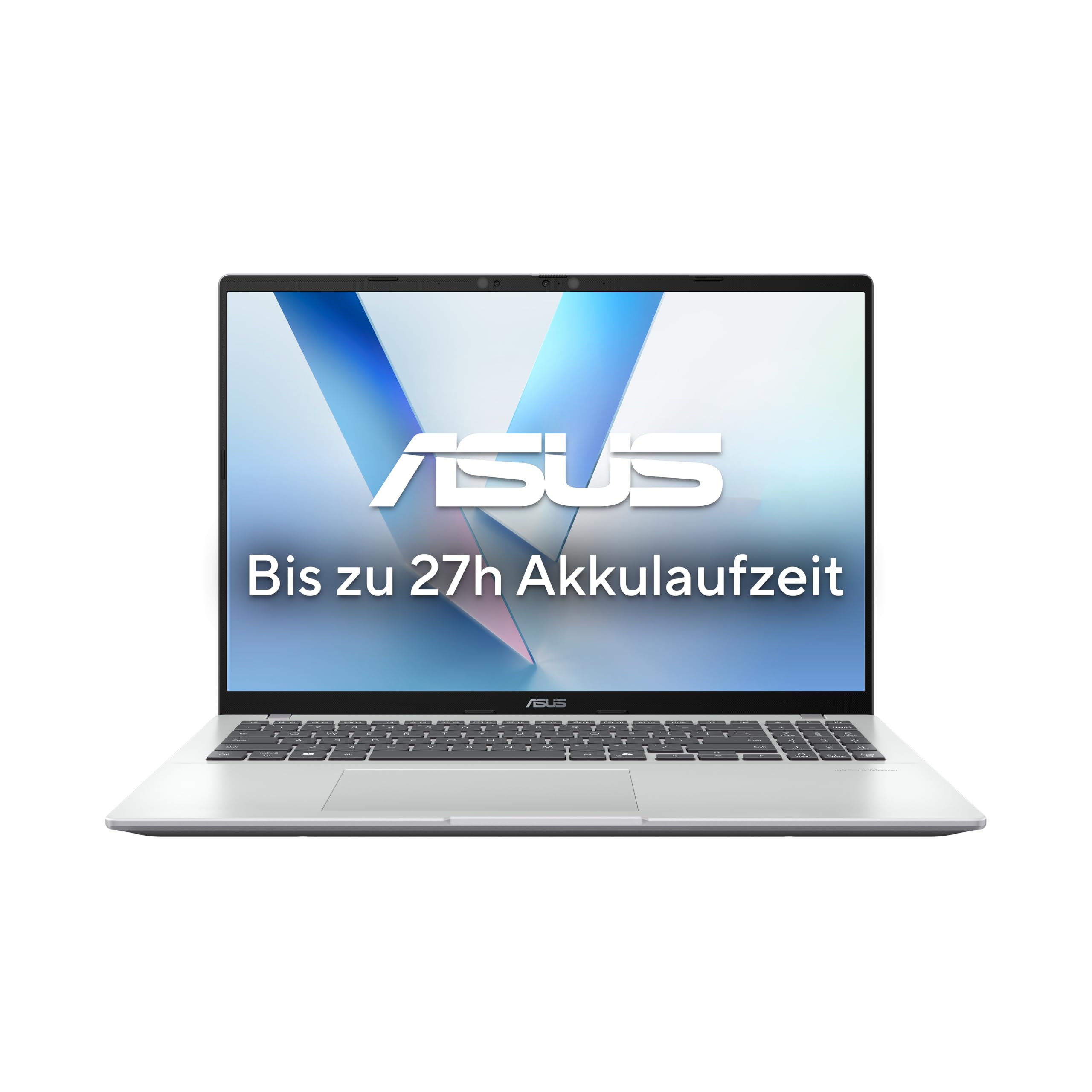 ASUS Vivobook 16 X1607QA Laptop, Snapdragon X X1-26-100, 16 Zoll WUXGA IPS Display, 16GB RAM, 512GB SSD, QC Adreno GPU, Win11 Home, Cool Silver 2