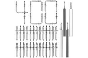 VORALIQ 400 Pcs Double-Headed Nails and Invisible Screws | Double-Head Skirting Thread Seamless Nail for Baseboard, Trim & Solid Wood